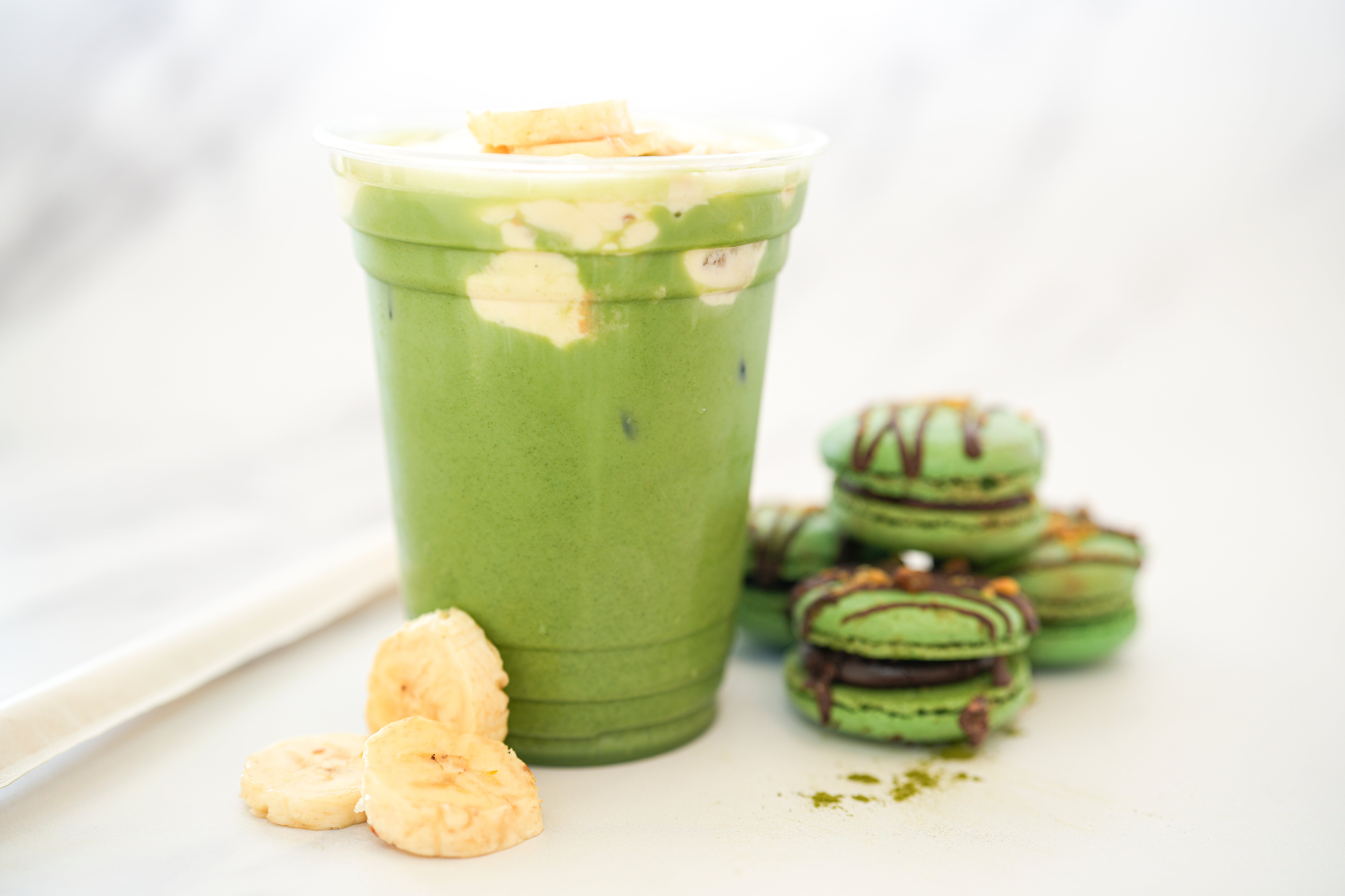 Banana Pudding Matcha Latte