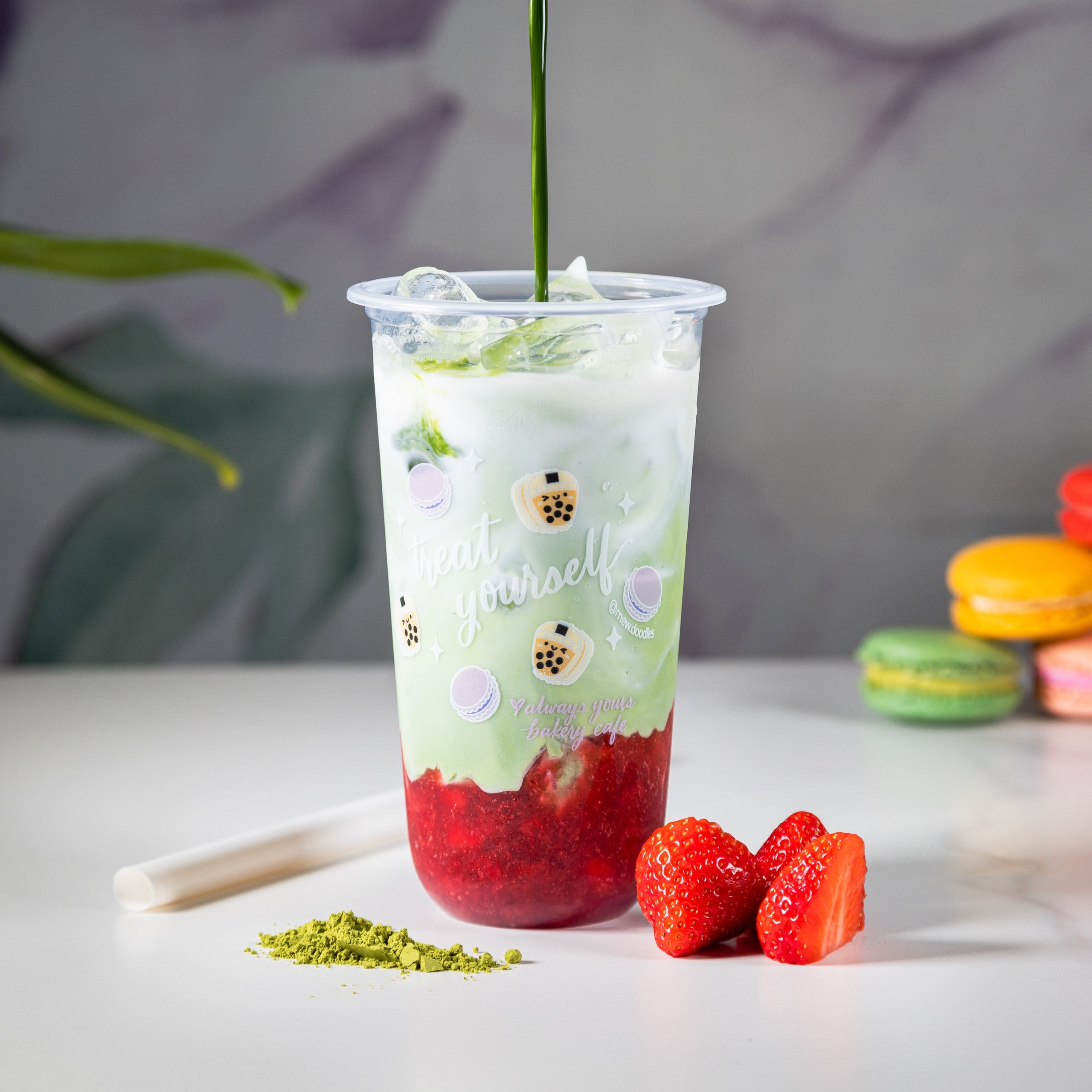 Strawberry Matcha Latte Always Yours Bakery Cafe Strawberry Matcha Latte Always Yours Bakery Cafe